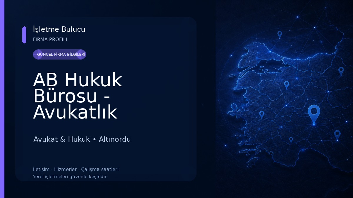 AB Hukuk Bürosu - Avukatlık Bürosu