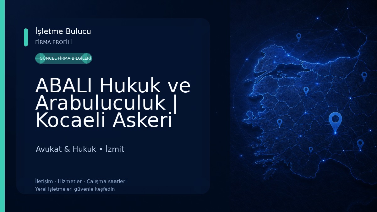 ABALI Hukuk ve Arabuluculuk | Kocaeli Askeri Dava Avukatı,Kocaeli İdari Yargı Avukatı,Kocaeli Vergi Avukatı