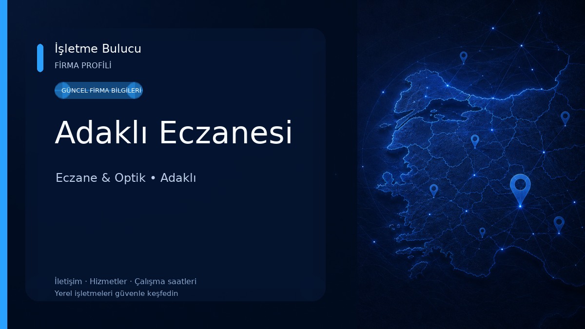 Adaklı Eczanesi