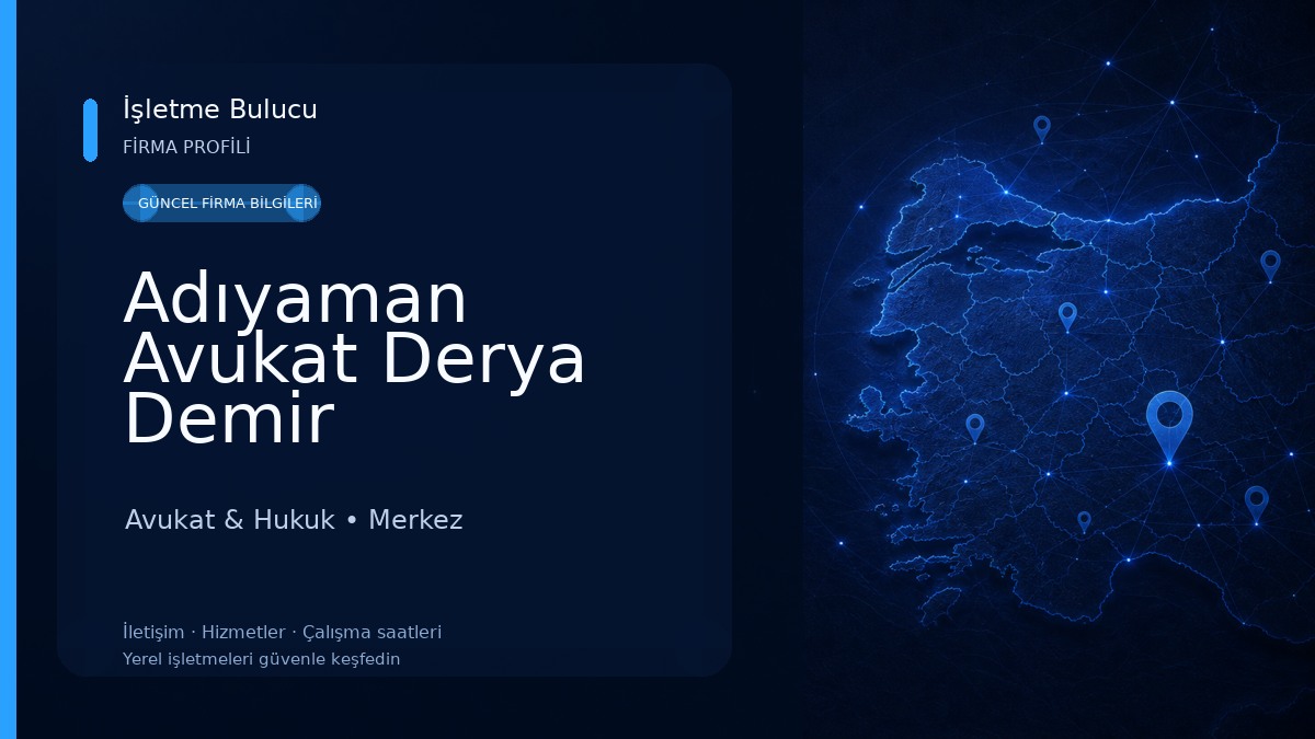 Adıyaman Avukat Derya Demir