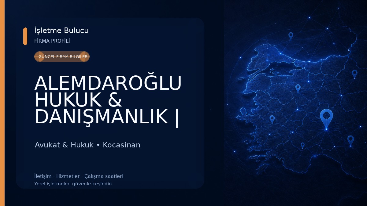 ALEMDAROĞLU HUKUK & DANIŞMANLIK | AV. AYÇA ALEMDAROĞLU - KAYSERİ AVUKAT