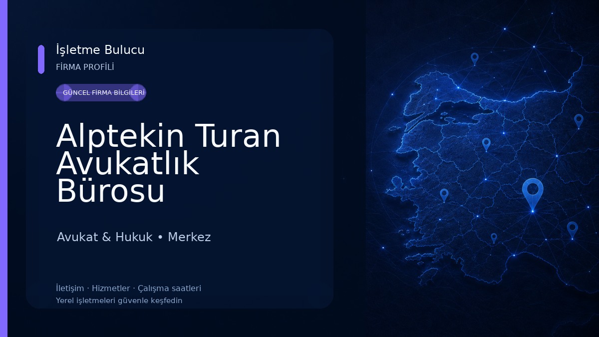Alptekin Turan Avukatlık Bürosu