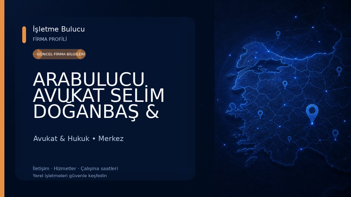 ARABULUCU AVUKAT SELİM DOĞANBAŞ & ARB Avukat DİDEM DOĞANBAŞ -Miras Avukatı Aksaray İş Avukatı Sigorta Ceza Boşanma Avukatı