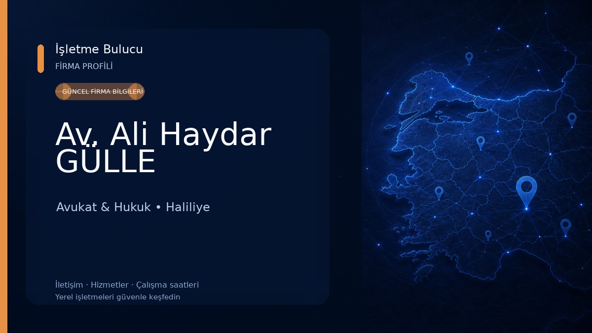Av. Ali Haydar GÜLLE