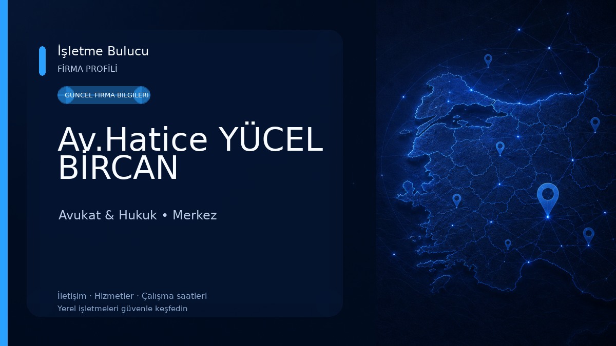 Av.Hatice YÜCEL BİRCAN