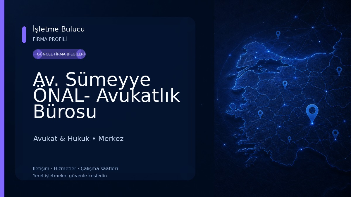 Av. Sümeyye ÖNAL- Avukatlık Bürosu