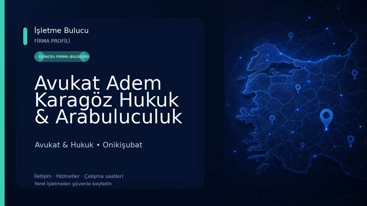 Avukat Adem Karagöz Hukuk & Arabuluculuk & Danışmanlık Bürosu