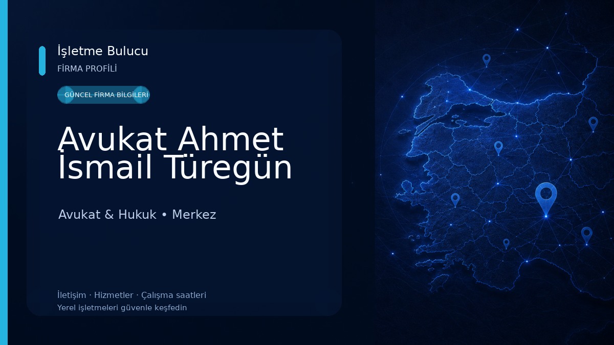 Avukat Ahmet İsmail Türegün