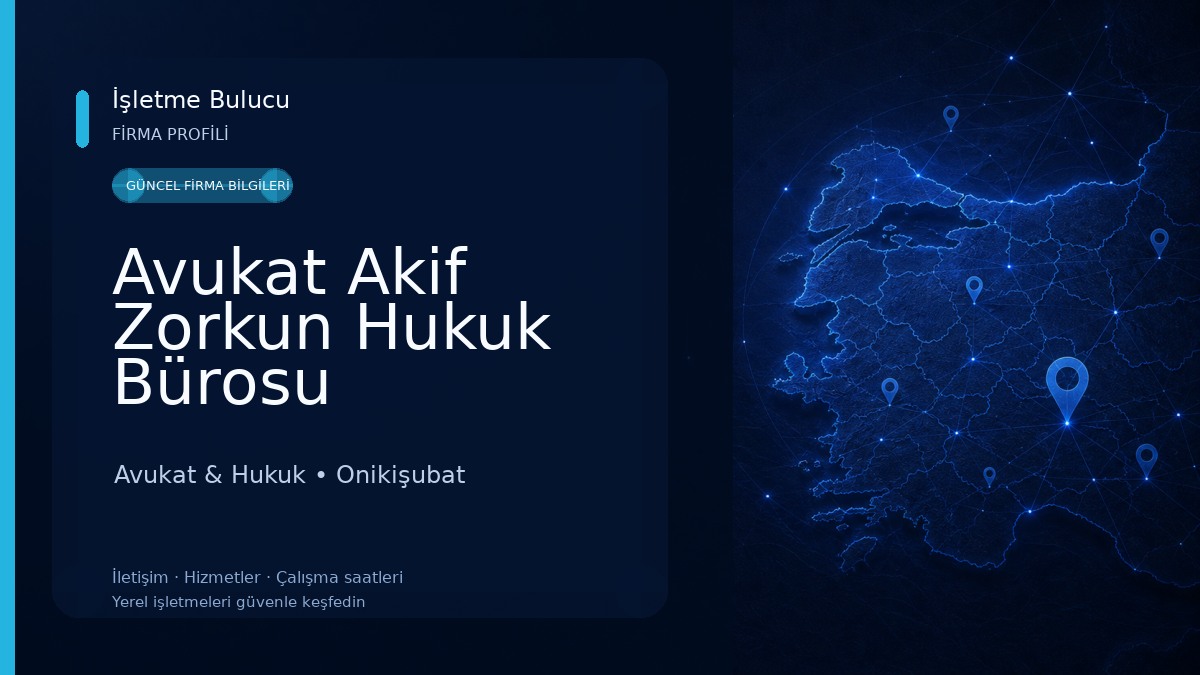 Avukat Akif Zorkun Hukuk Bürosu