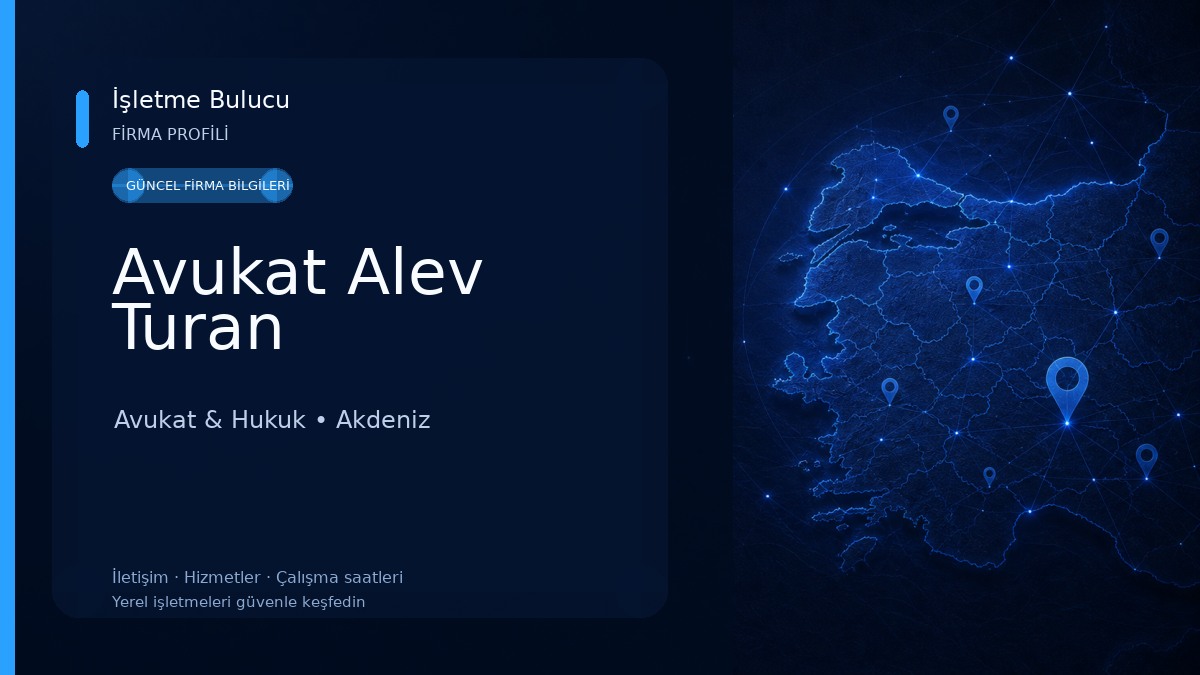 Avukat Alev Turan