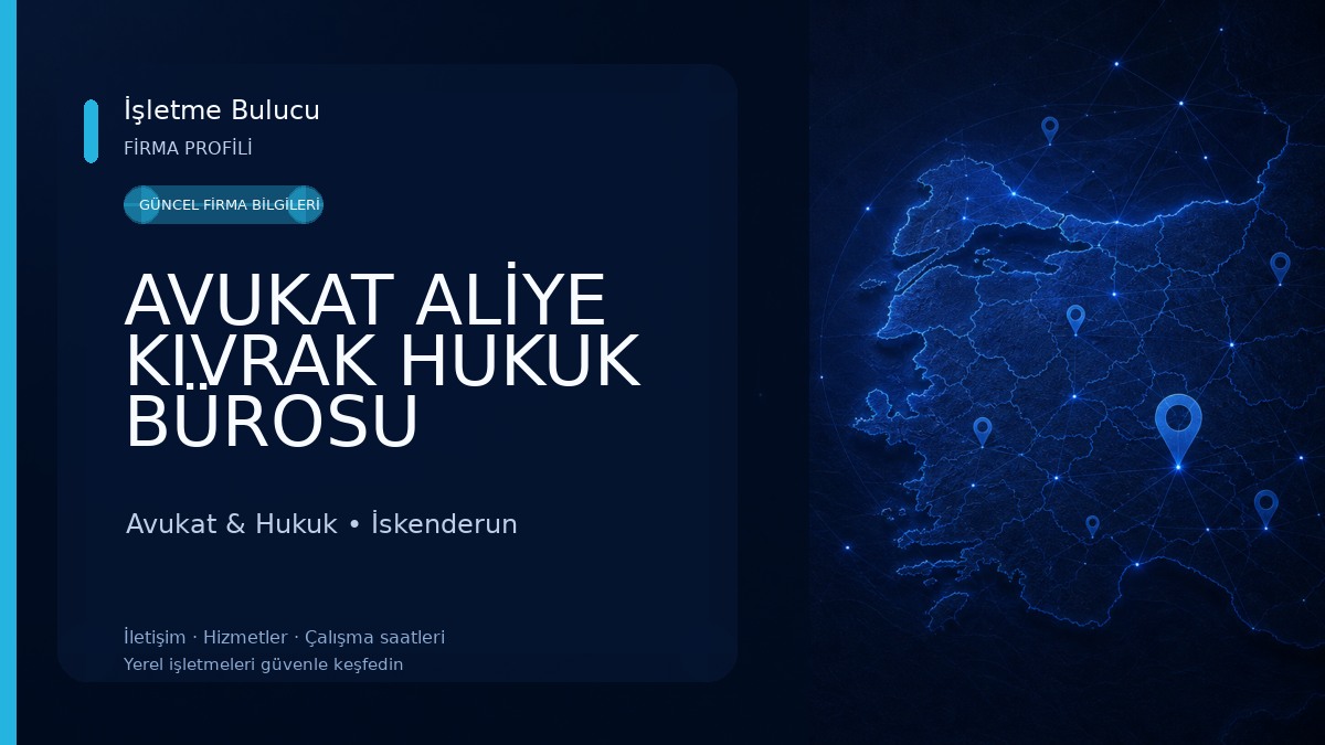 AVUKAT ALİYE KIVRAK HUKUK BÜROSU