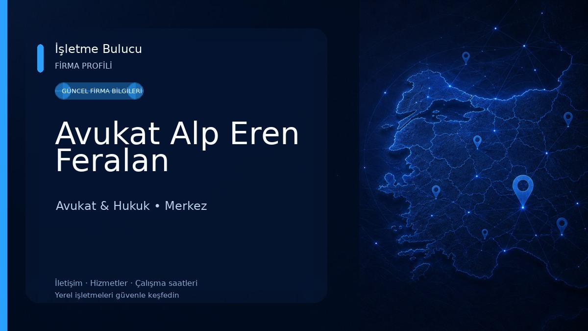 Avukat Alp Eren Feralan