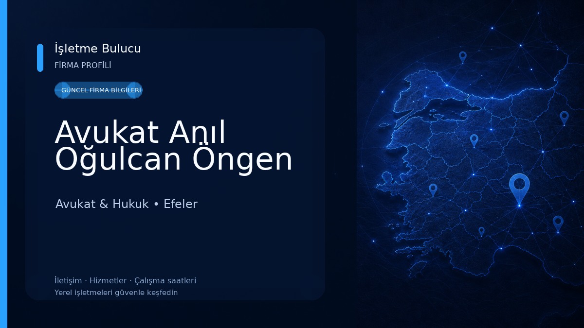 Avukat Anıl Oğulcan Öngen