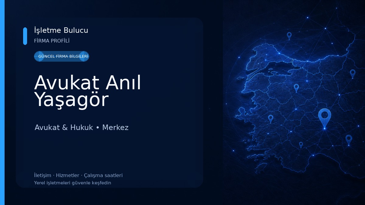 Avukat Anıl Yaşagör