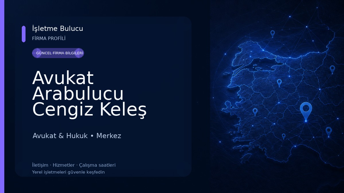Avukat Arabulucu Cengiz Keleş