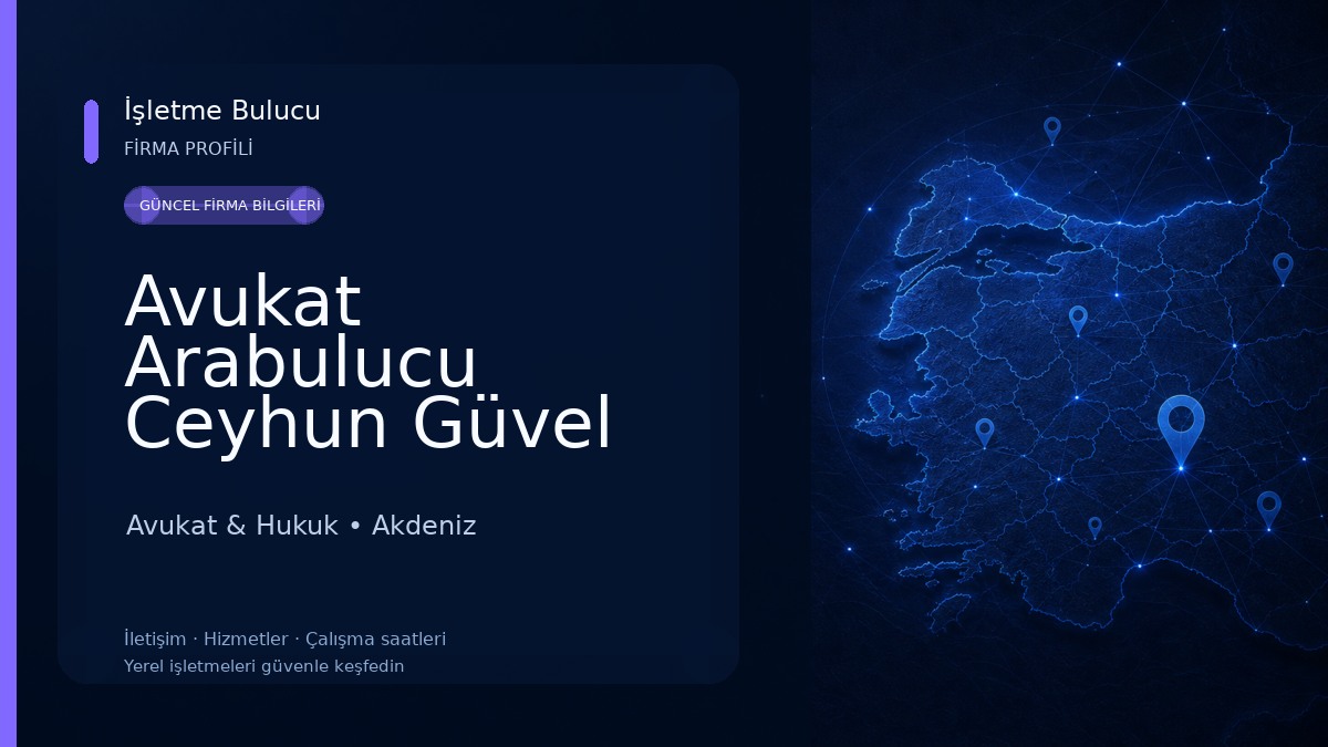 Avukat Arabulucu Ceyhun Güvel