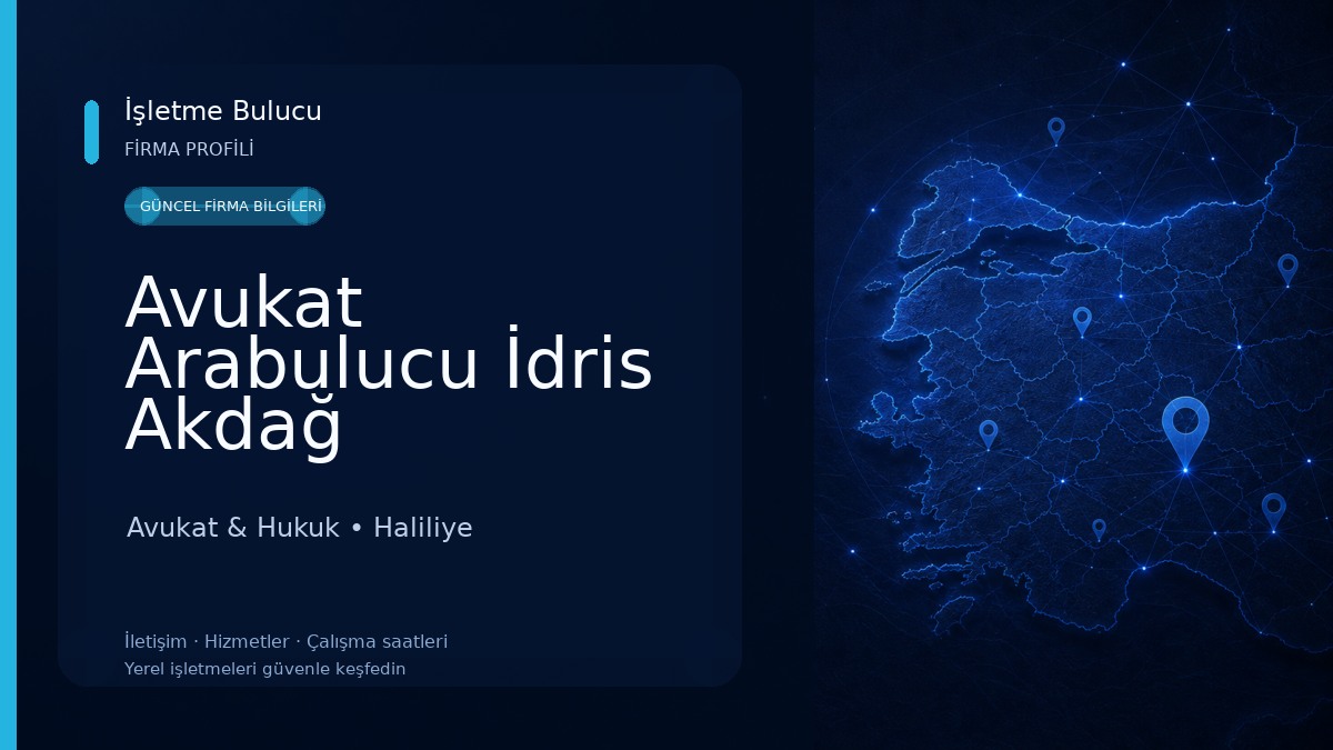 Avukat Arabulucu İdris Akdağ