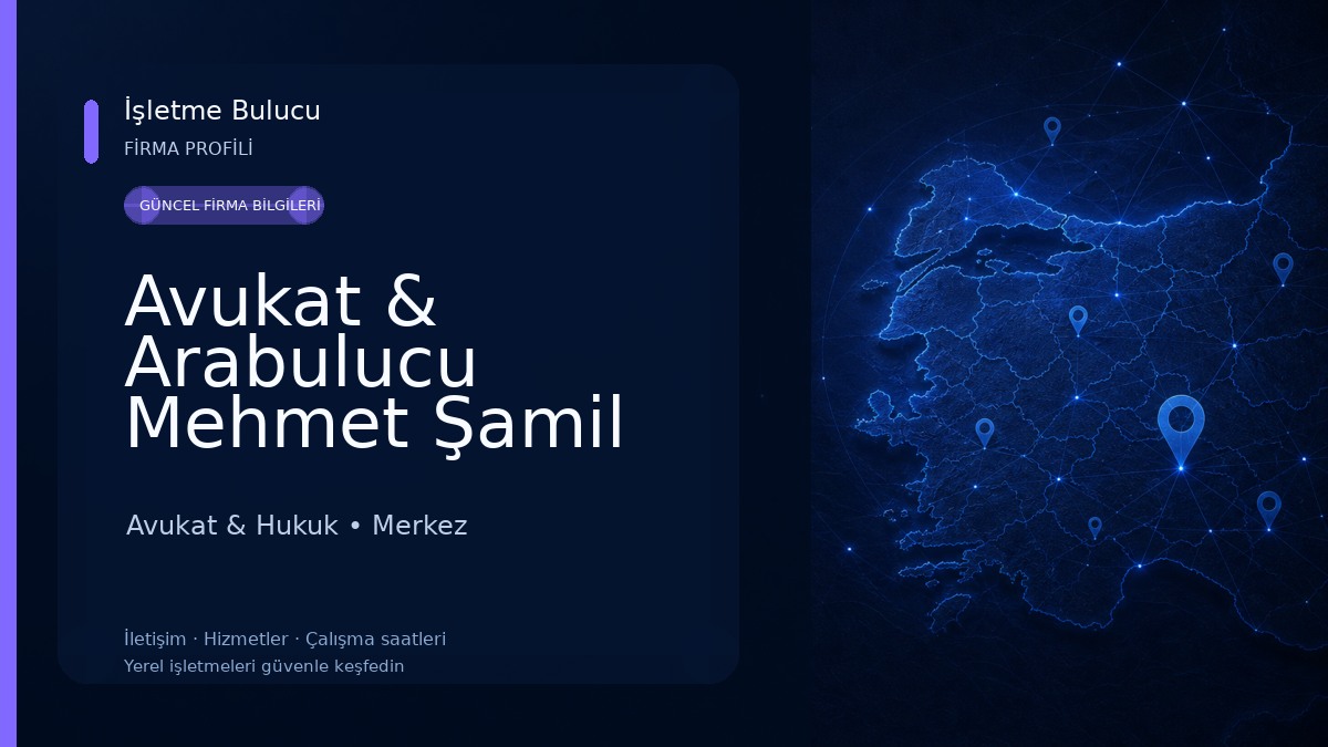 Avukat & Arabulucu Mehmet Şamil TAŞ
