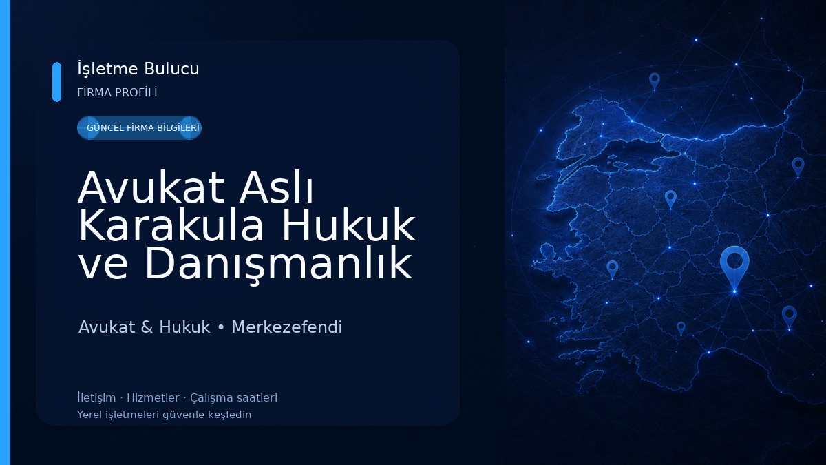 Avukat Aslı Karakula Hukuk ve Danışmanlık Bürosu