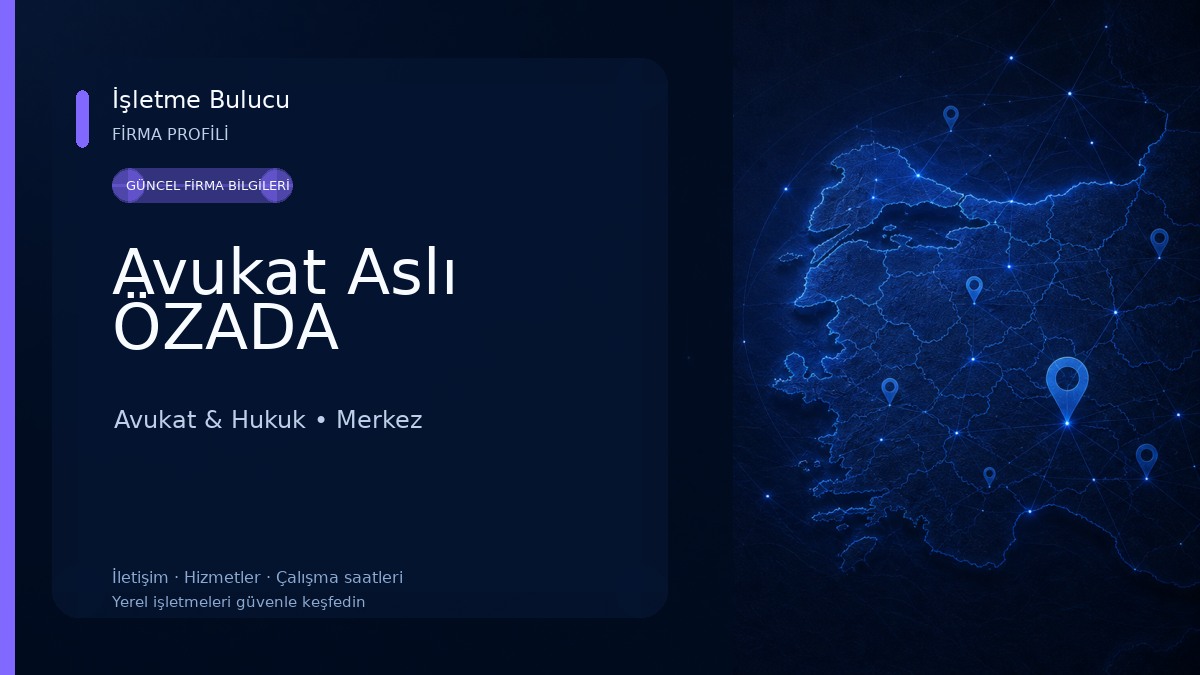 Avukat Aslı ÖZADA