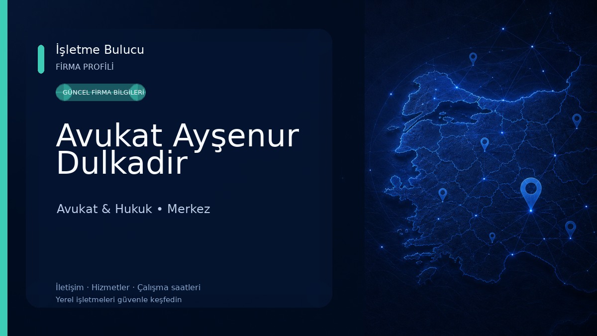 Avukat Ayşenur Dulkadir