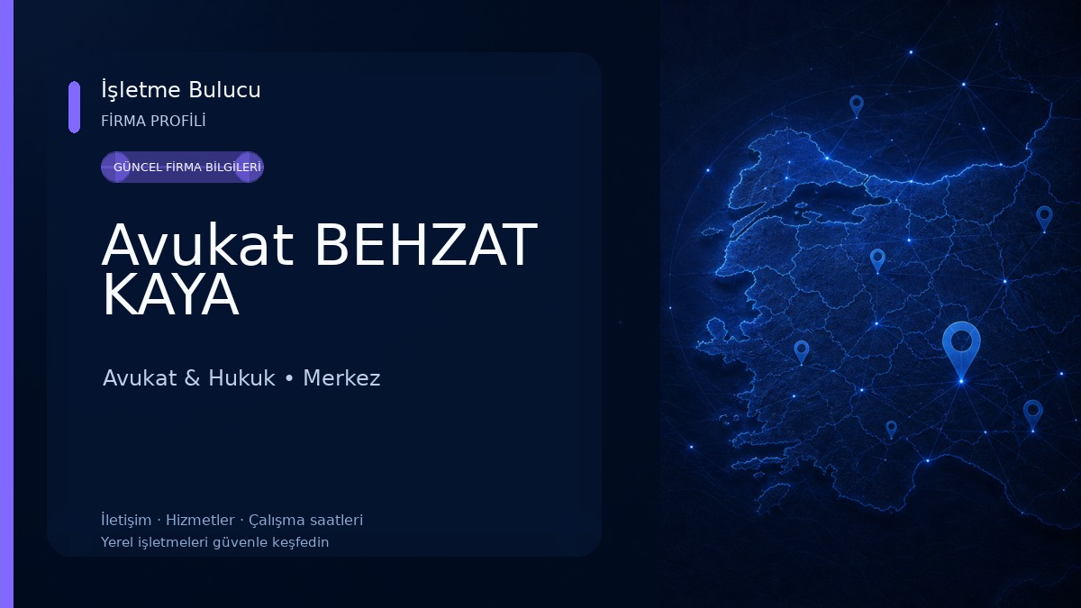 Avukat BEHZAT KAYA