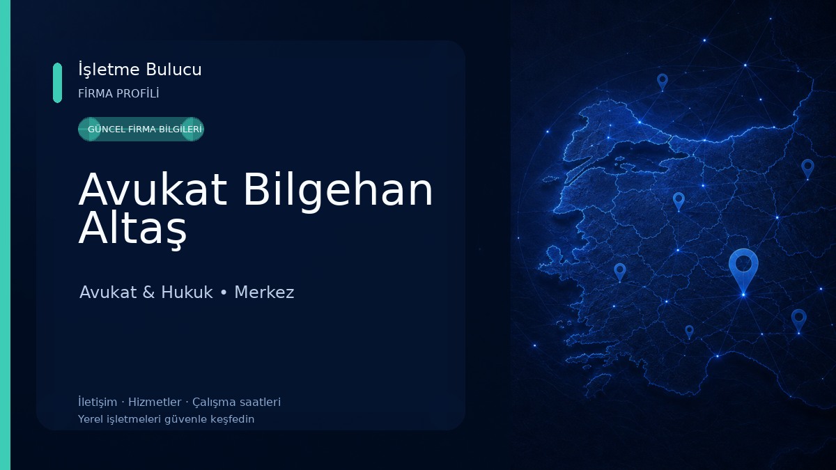 Avukat Bilgehan Altaş