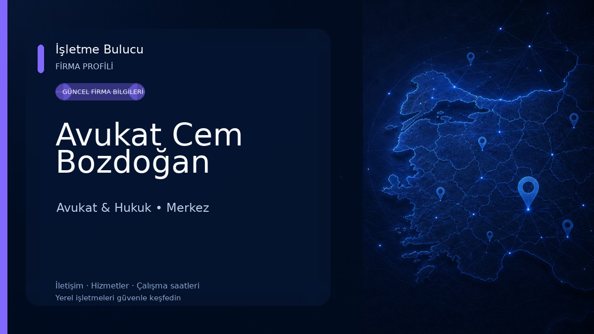 Avukat Cem Bozdoğan