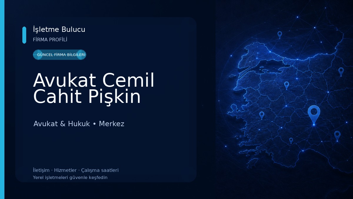 Avukat Cemil Cahit Pişkin