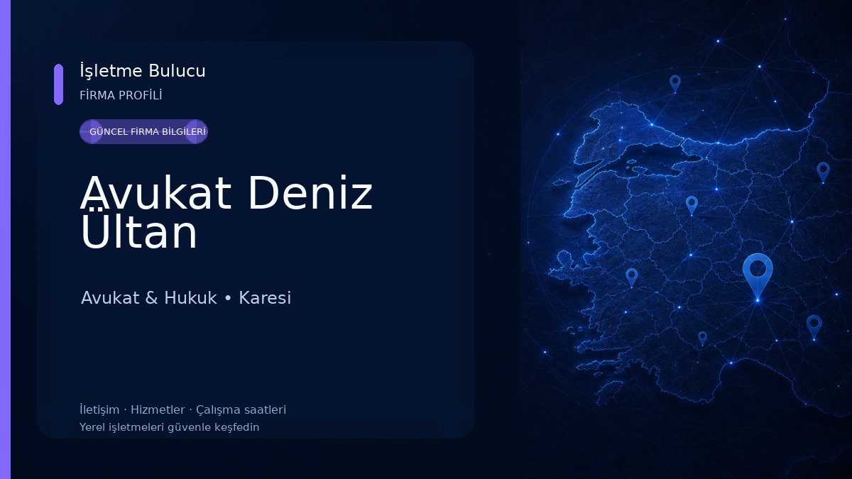 Avukat Deniz Ültan