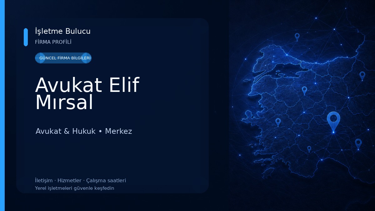 Avukat Elif Mırsal