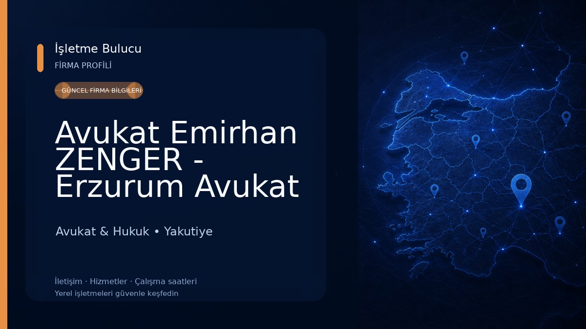 Avukat Emirhan ZENGER - Erzurum Avukat