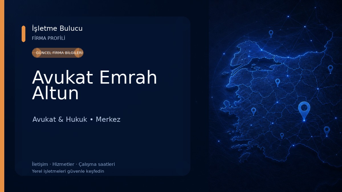 Avukat Emrah Altun