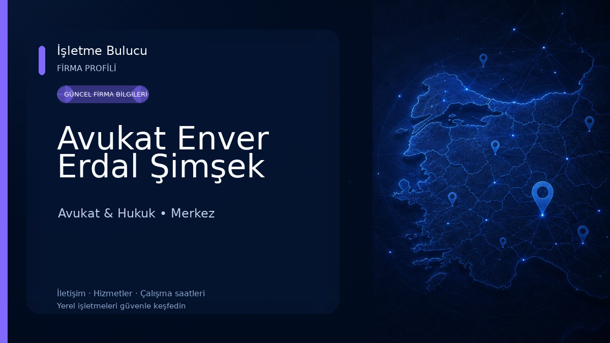 Avukat Enver Erdal Şimşek