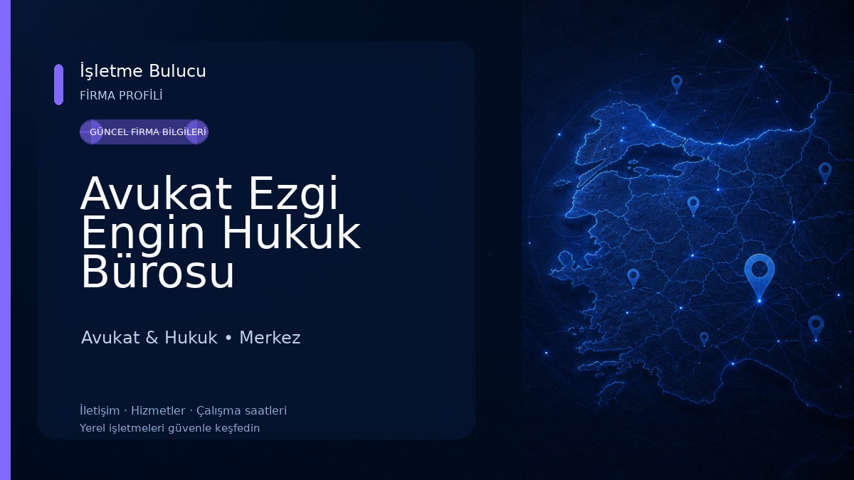Avukat Ezgi Engin Hukuk Bürosu