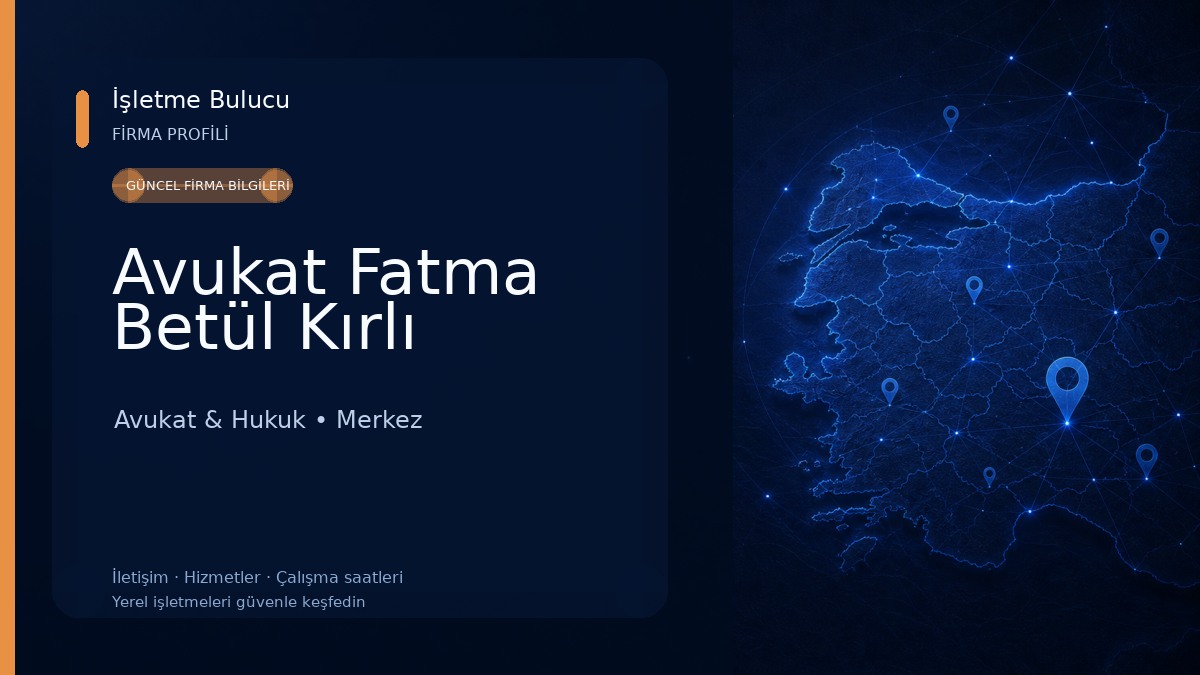Avukat Fatma Betül Kırlı