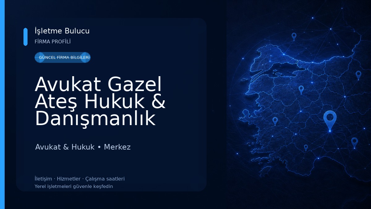 Avukat Gazel Ateş Hukuk & Danışmanlık