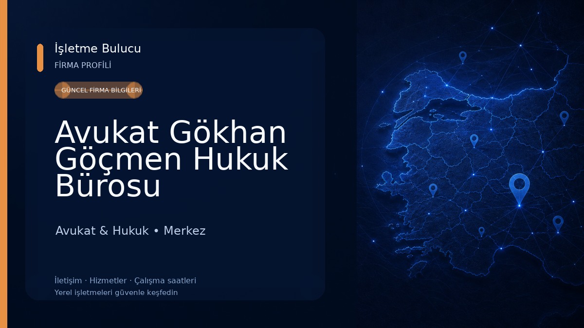 Avukat Gökhan Göçmen Hukuk Bürosu