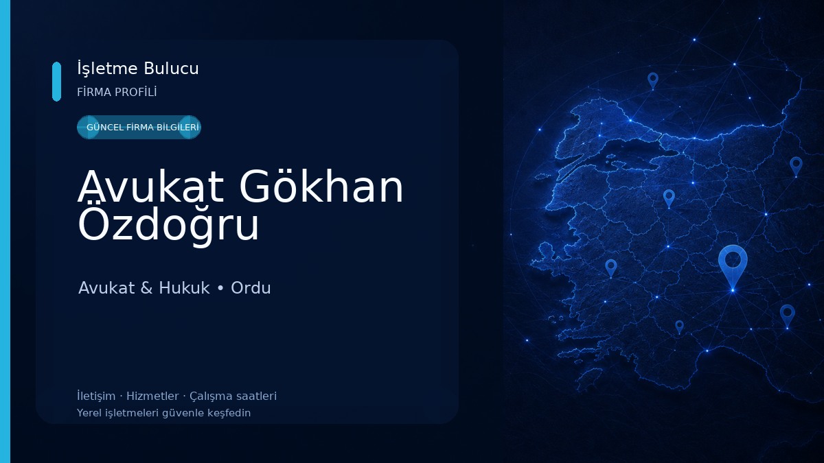 Avukat Gökhan Özdoğru