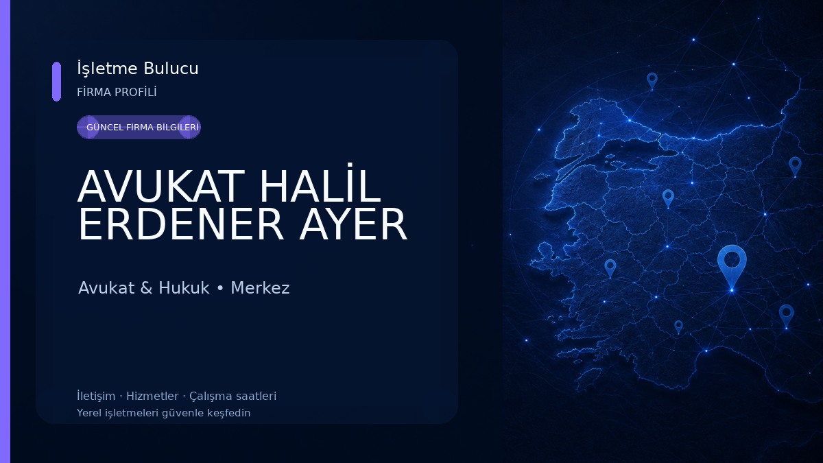 AVUKAT HALİL ERDENER AYER