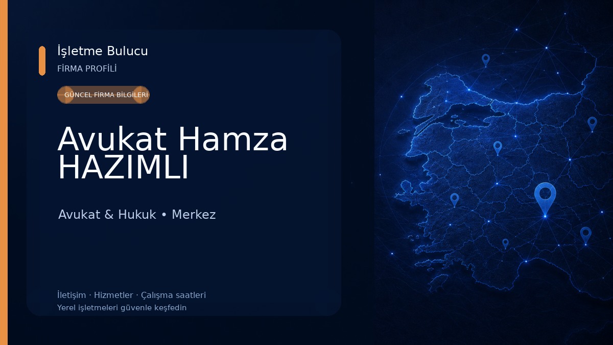 Avukat Hamza HAZIMLI