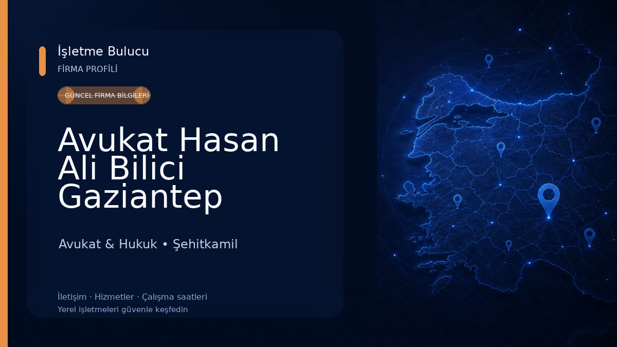 Avukat Hasan Ali Bilici Gaziantep