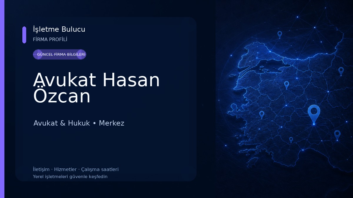 Avukat Hasan Özcan