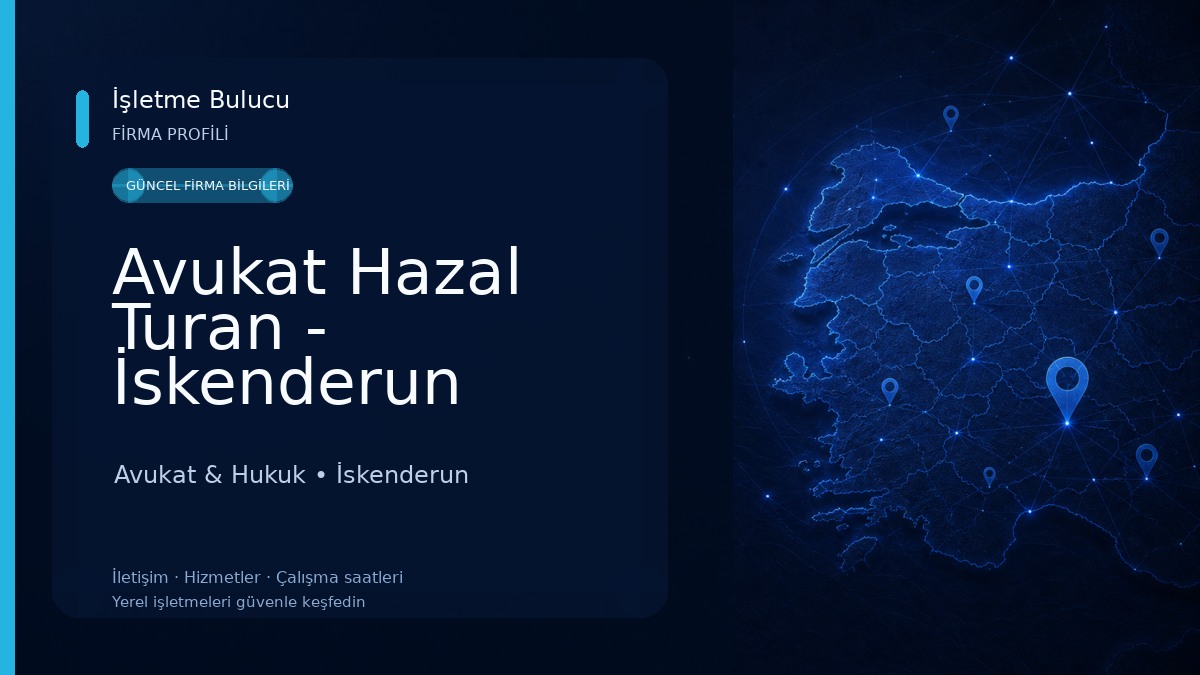 Avukat Hazal Turan - İskenderun