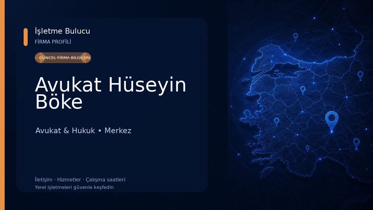 Avukat Hüseyin Böke