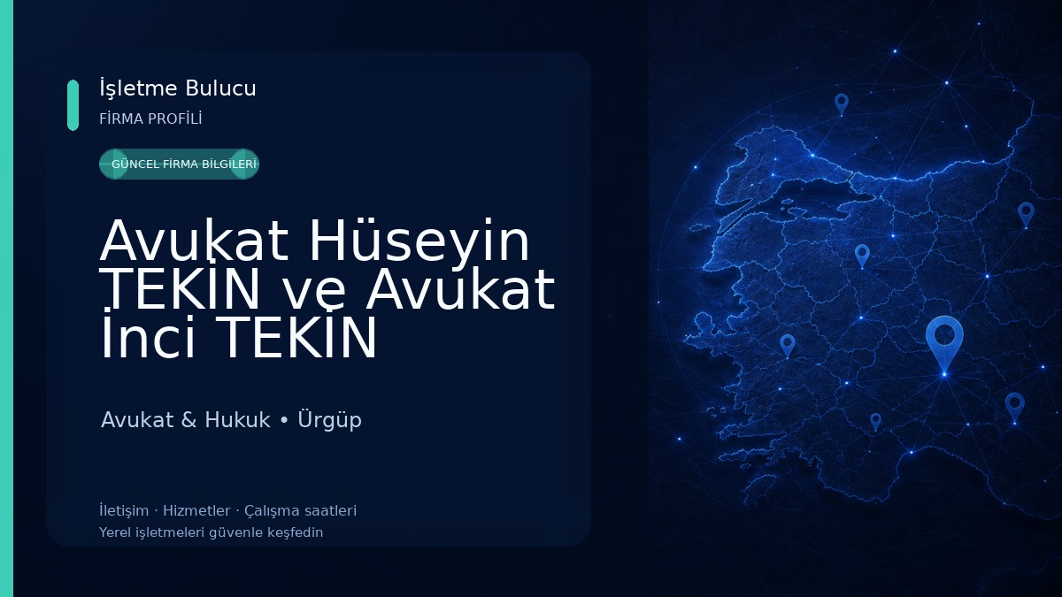 Avukat Hüseyin TEKİN ve Avukat İnci TEKİN Hukuk Bürosu