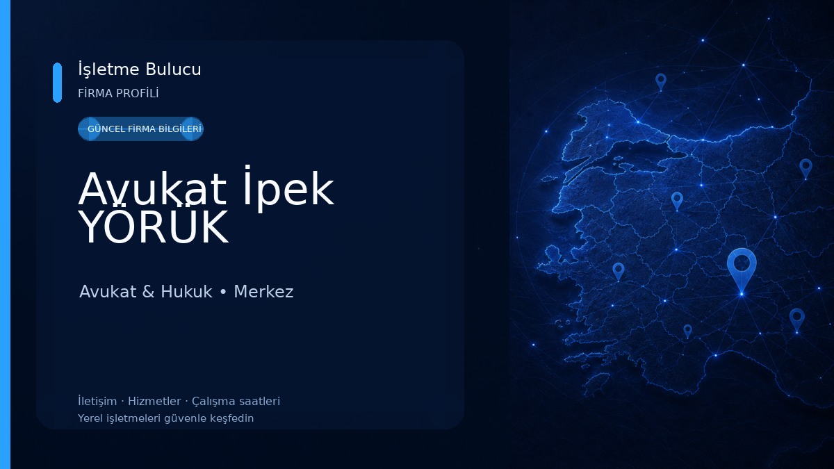 Avukat İpek YÖRÜK