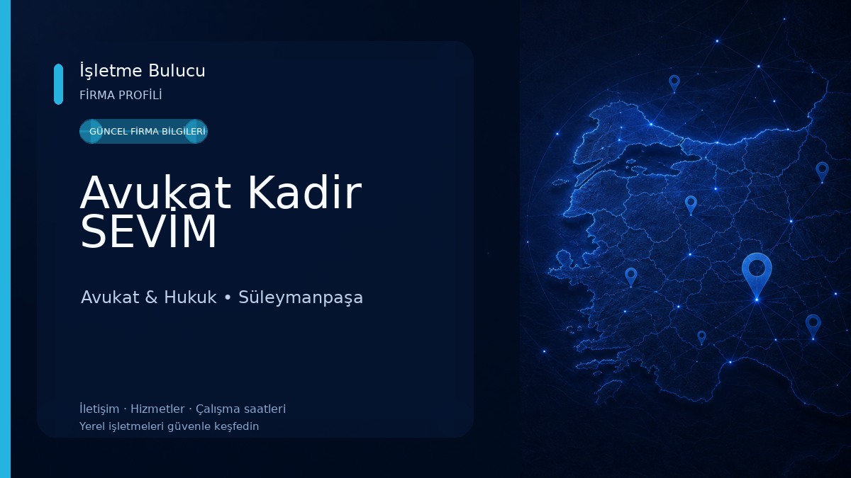 Avukat Kadir SEVİM