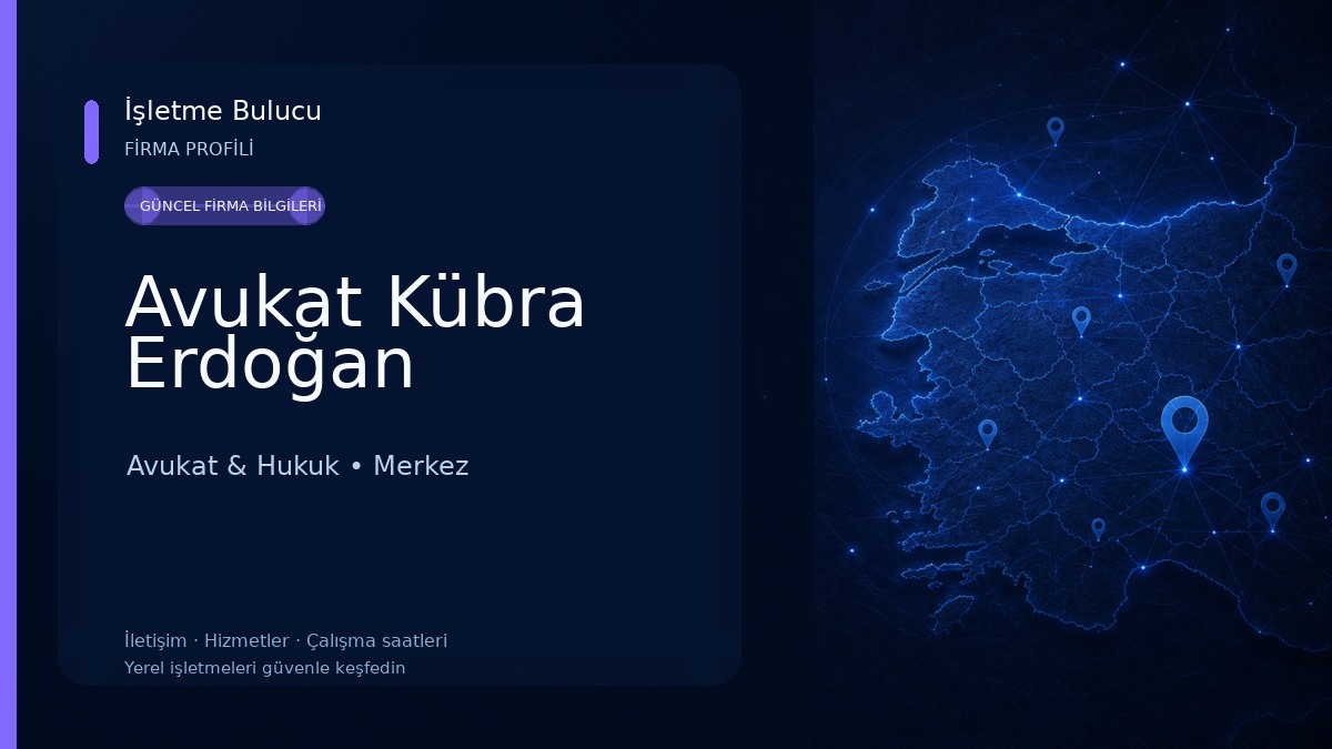 Avukat Kübra Erdoğan