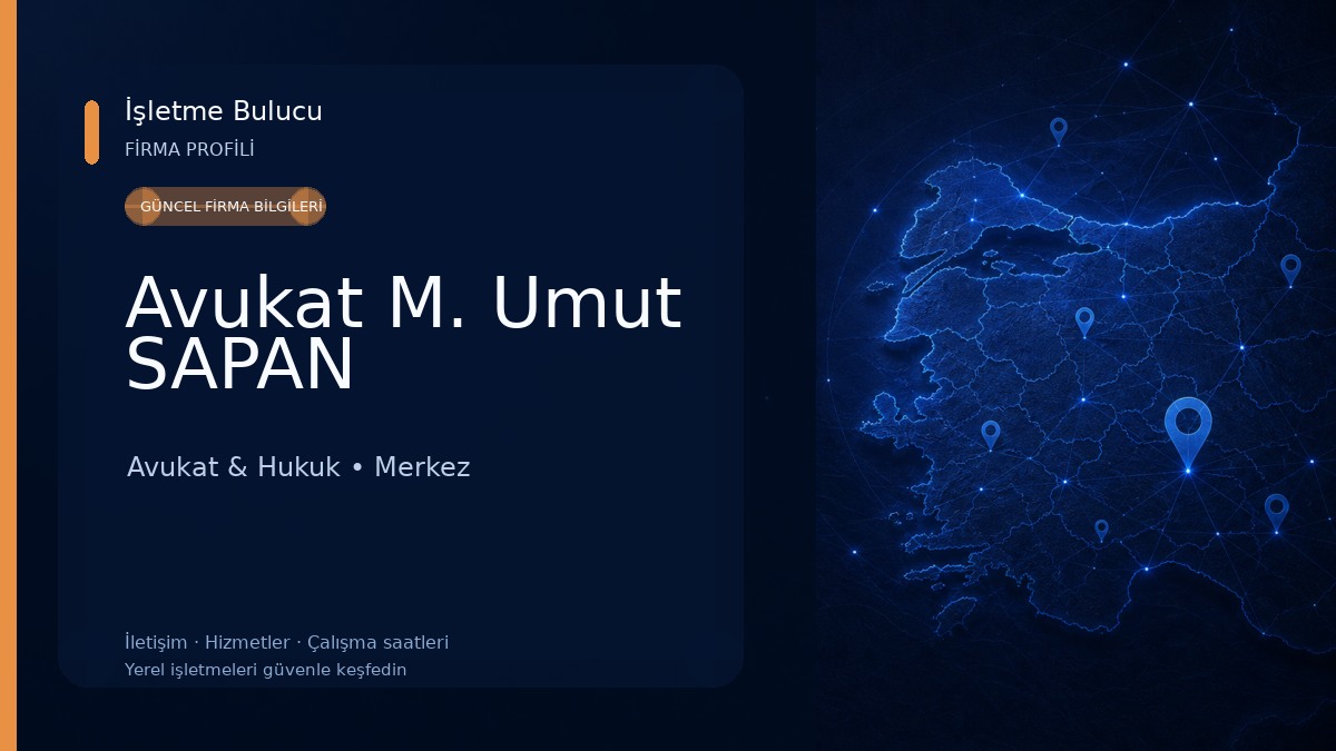 Avukat M. Umut SAPAN